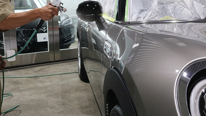 BMWミニ ガラスコーティング施工