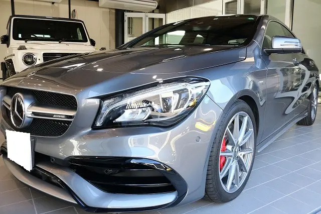 東京都台東区　メルセデスベンツCLA45AMG　カーコーティング施工後の写真