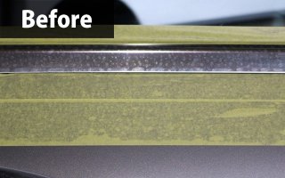 車のメッキモールコーティング メッキフィルムなら 専門店の トータルカービューティiic